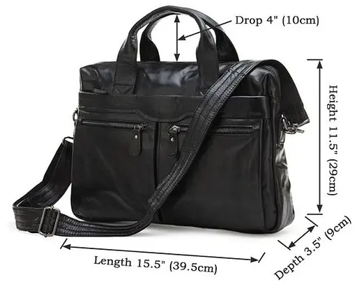 Чоловіча шкіряна сумка Vintage 39,5х29х9 см sum0015056 - фото 7