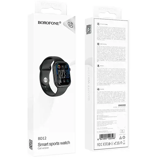 Смарт-годинник BOROFONE BD12 Smart sports watch (call version) Black - фото 2
