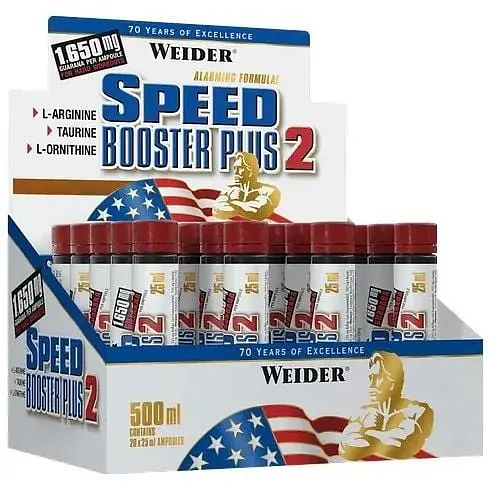 Предтренировочный комплекс Weider Speed booster 2, 20*25 мл - Лимон