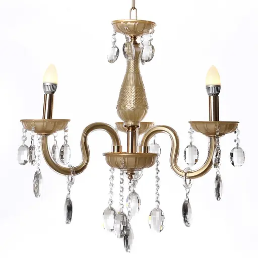 Люстра свічка Brille підвісна кришталева E14 40W G (BCL-382S/3) - фото 4