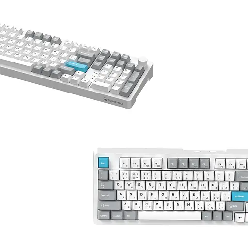 Клавіатура GamePro Asgard Drakkar Keychron Super Red Switch Wireless/Bluetooth/USB White бездротова (MK305WH) - фото 5