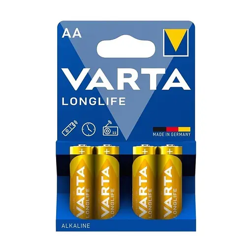Батарейка Varta LR6/AA Longlife Alkaline (4шт) - фото 1