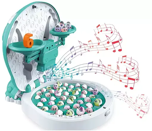 Риболовля Бегемот, звук англ., підсвічування, 44 рибки, 2 вудки, 156-8C (В асортименті) - фото 3