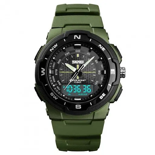 Мужские спортивные часы Skmei 1454 Зеленый - фото 2