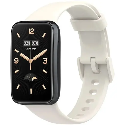 Силиконовый ремешок Tamister для Xiaomi Mi Smart Band 7 Pro Cremy white