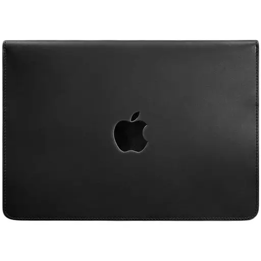 Шкіряний чохол-конверт BlankNote на магнітах для MacBook 15 дюйм Чорний Crazy Horse - фото 1