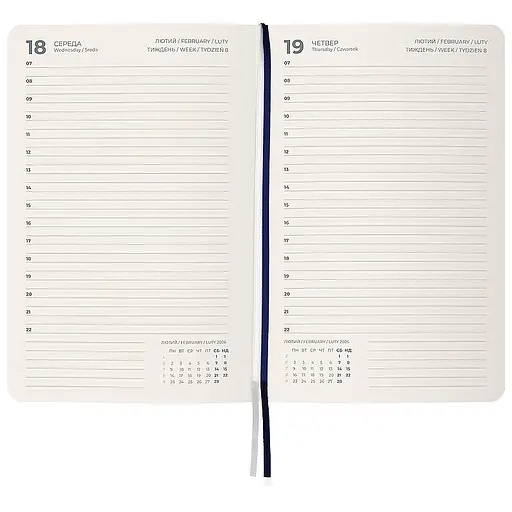 Дневник Axent Partner City Soft 2026 синий 145 х 210 мм (8821-26-02-A) - фото 3