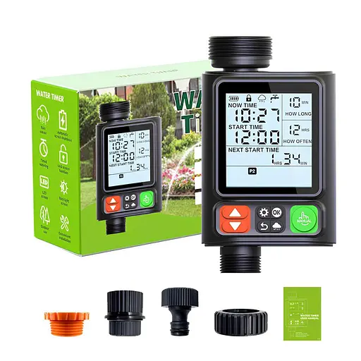 Программируемый таймер подачи воды XON WaterTimer X344 для полива (XWTDCS312401B 3497) Черный - фото 10