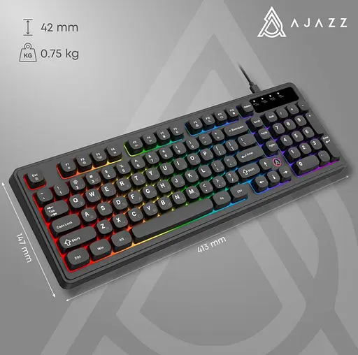 Клавіатура ігрова дротова Ajazz AF-B-98 USB Black - фото 11