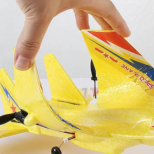 Літак на радіокеруванні SCHE HW28 SU27 Foam Yellow - фото 5