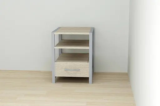 Тумба універсальна Ferrum-decor Вів'єн 1/1 50x41x40 сірий ДСП Дуб Сонома 16мм (FRD-104153)