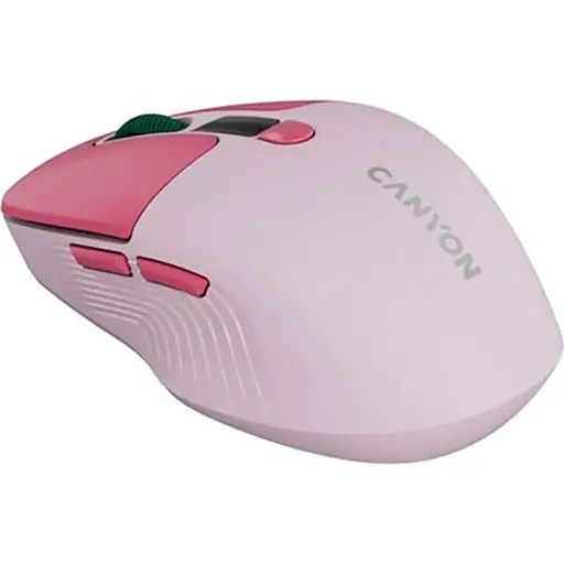 Миша Canyon MW-26 LCD Silent Dual Mode Wireless Pink (CNS-CMSW26P) - фото 4