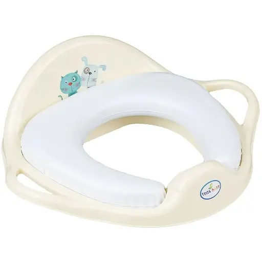 Накладка дитяча на сидіння унітазу Tega Baby Dog&Cat soft yellow - фото 1