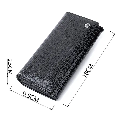 Кожаный женский кошелек ST Leather 18х9.5х2.5 см acs0029432 - фото 3