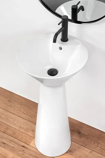 Умивальник Rea River white підлоговий REA-U6962, Білий - фото 4