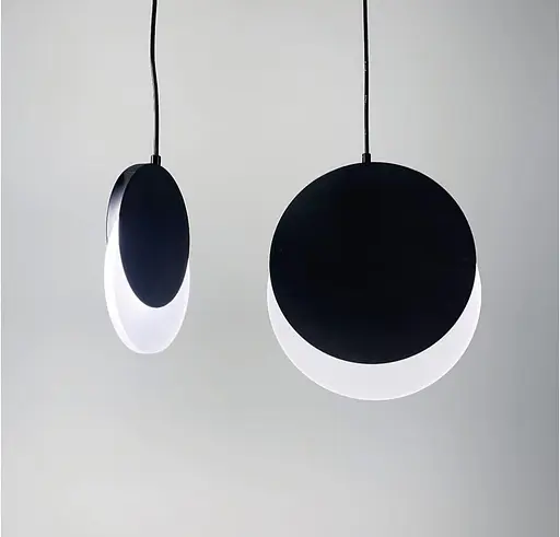 Сучасний підвісний світильник, наче місячне затемнення Line.F Діаметр 18 см - фото 3