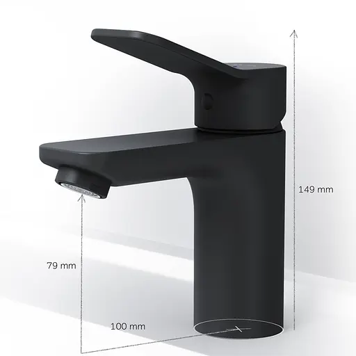 Смеситель для умывальника Am.Pm X-Joy black F85A02122 Черный матовый - фото 8