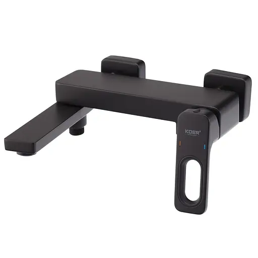 Смеситель для ванны Koer KB-41031-05 с коротким изливом KR5437 Черный матовый - фото 2