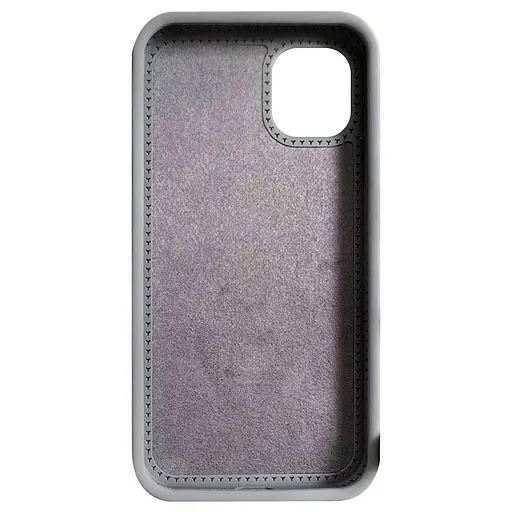 Чохол Epik Silicone Case Full Protective with Ring для Apple iPhone 12 Pro/12, 6.1 Grey - фото 2