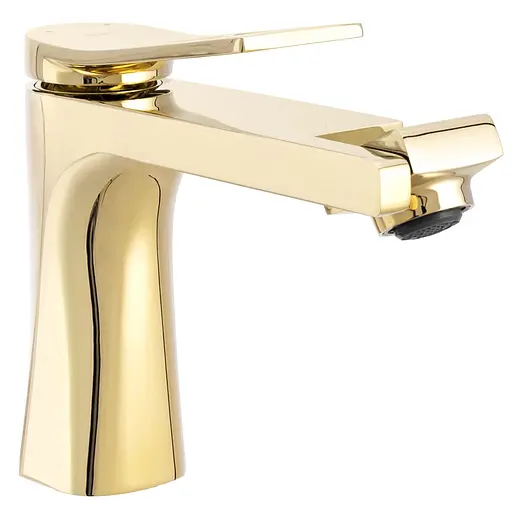 Смеситель для умывальника Rea Soul низкий gold 360 REA-B9959 Золотой - фото 1