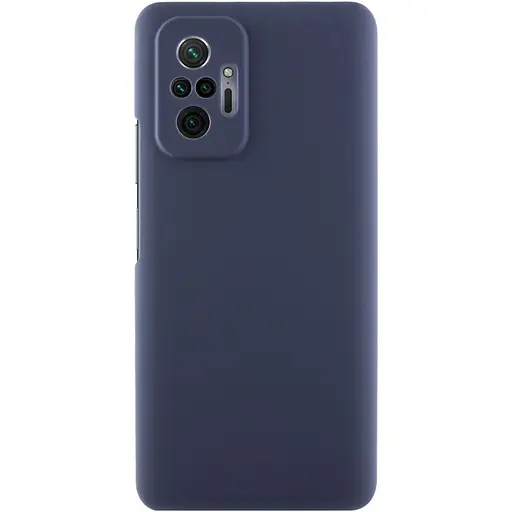 Чехол Silicone Cover Lakshmi Full Camera (AAA) для Xiaomi Redmi Note 10 Pro / 10 Pro Max Темно-синий / Midnight blue