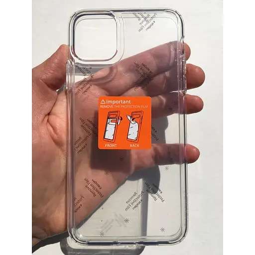 Оригинальный противоударный чехол Spigen Ultra Hybrid для iPhone 11 Pro Max (6.5") прозрачный 075CS27135 - фото 4