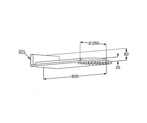 Верхний душ Kludi A-QA 6487005-00 - фото 2