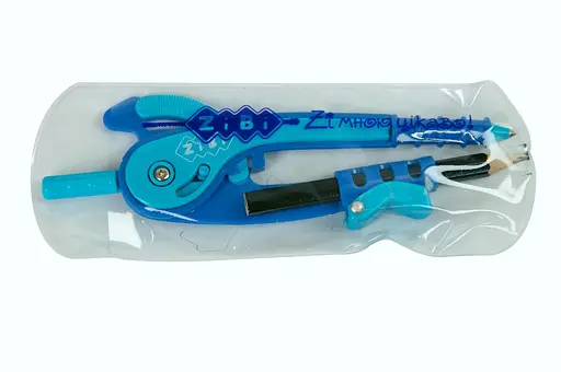 Циркуль ZB.5396-07 пластиковый со шкалой в блистере, фиолетово-голубой, SMART Line ZiBi (4823078922502) - фото 2