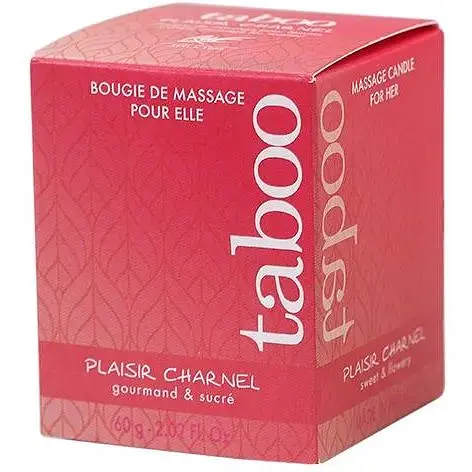 Масажна свічка Ruf Taboo Plaisir Charnel какао, 60 мл - фото 2