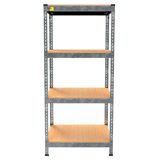 Металевий стелаж Emby Light Series (розмір 1500х600x600мм) 4 полиці ДСП до 100кг Оцинкований - фото 3