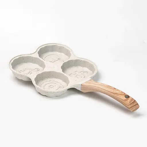 Сковорода порционная 4 фигурные секции 19.5 см Белый - фото 3