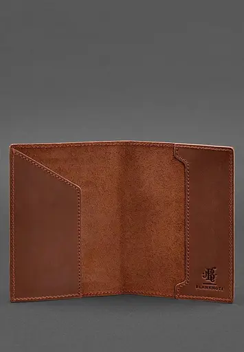 Кожаная обложка для военного билета 7.3 светло-коричневая Crazy Horse - фото 8