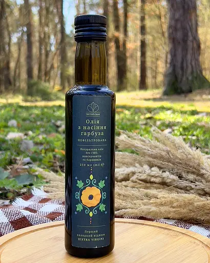 Олія холодного віджиму (Extra Virgin) з насіння гарбуза Чистий Смак 250 мл - фото 5