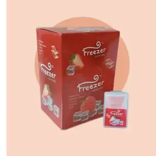 Смужки Freezer полунична насолода, для свіжого подиху,  у наборі 24 коробочки по 20 смужок-аркушів у кожній - фото 3