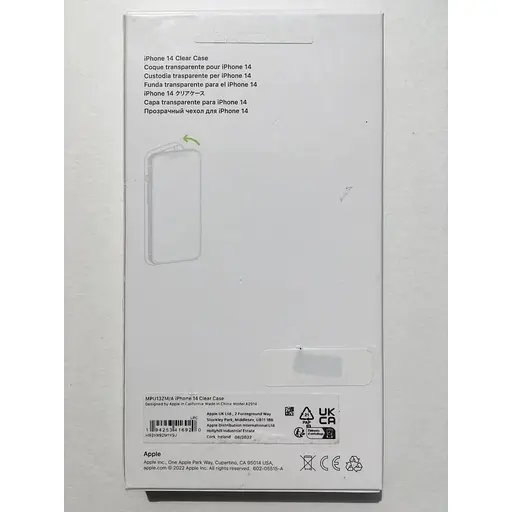 Оригинальный противоударный чехол Apple Clear Case MagSafe для iPhone 14 (6.1") Прозрачный (MPU13RM/A) - фото 5