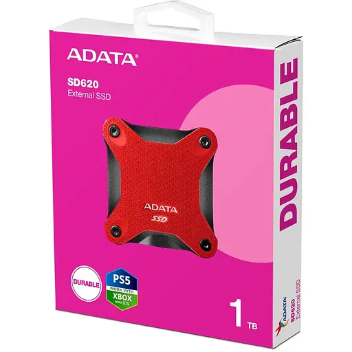 Накопитель SSD Adata SSD SD620 1TB USB 3.2 520/460Mb/s Red (SD620-1TCRD) - фото 5