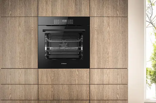 Духовой шкаф электрический Hansa 77 л A+ дисплей конвекция черный - фото 2