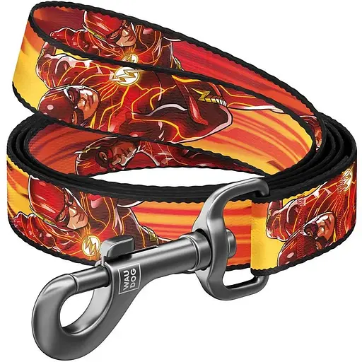 Поводок для собак Waudog Nylon нейлоновый, рисунок "Скорость Флеша", S