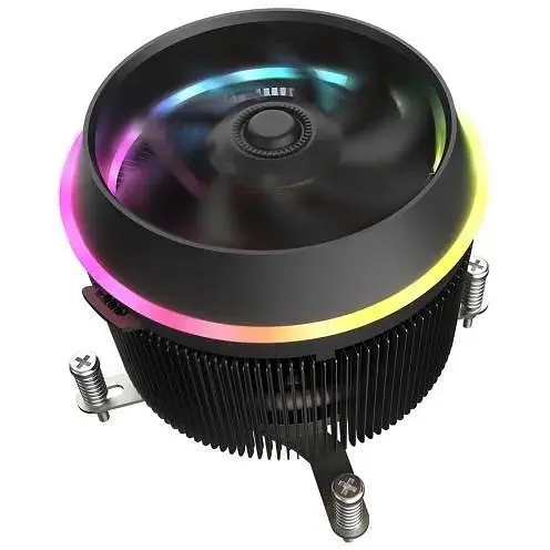 Кулер для процесора DarkFlash Shadow чорний алюміній/мідь 1x100 мм LED для Intel 1851/1700/1200/115x AMD AM5/AM4 - фото 1