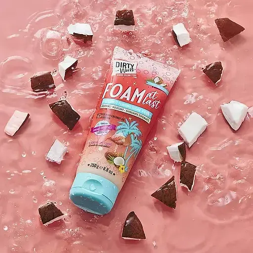 Сахарный скраб для тела Dirty Works Foam At Last Coconut, 250 г - фото 3