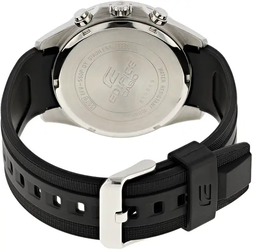 Водонепроникні кварцові наручні годинники Casio оригінал Японія Edifice EFV-550P-1AVUEF з полімерним ремінцем - фото 4