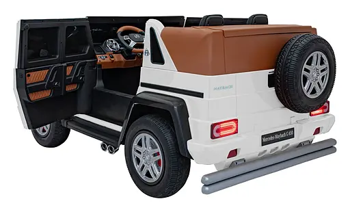 Детский электромобиль Mercedes Benz Maybach G650, с регулировкой сидений, белый - фото 7