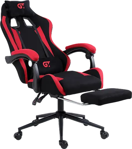 Геймерское кресло GT Racer черное с красным (X-2324 Fabric Black/Red) - фото 4