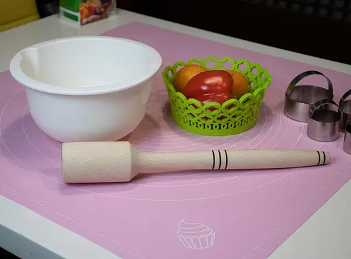 Толкушка картофелемялка фигурная средняя для картошки деревянная 30 см, Woodly Бежевый 84902 - фото 7