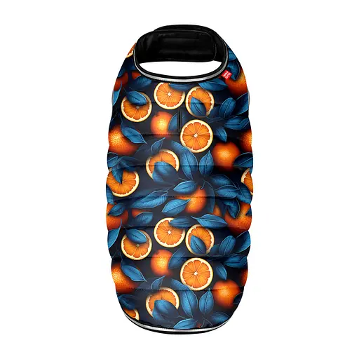 Курточка-накидка для собак Waudog Clothes, малюнок "Апельсини", S, А 32 см, B 41-51 см, С 25-35 см [CD] - фото 3