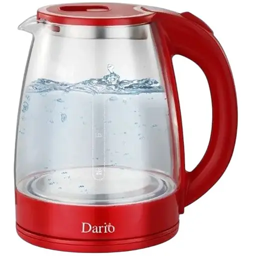Чайник стекло Dario DR1802 red