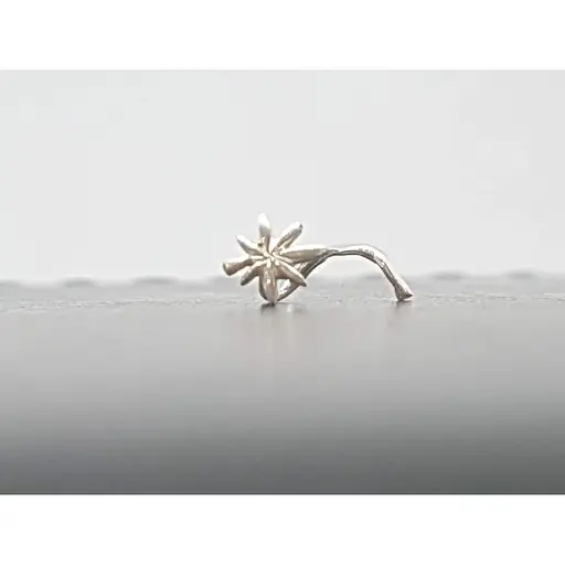 Срібна сережка-пірсинг в ніс Dear. 1001С - фото 2