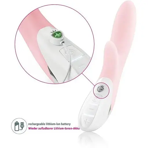 Вибратор-кролик Mystim Danny Divido Candy Rose - фото 6