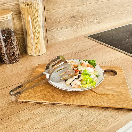 Щипці лопатка кулінарні для сервірування та барбекю з нержавіючої сталі 23 см, Kitchen Master 85846 - фото 6