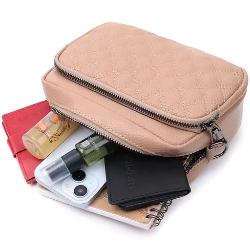 Кожаная женская сумка Vintage 21х15х7 см sum0026585 - фото 10